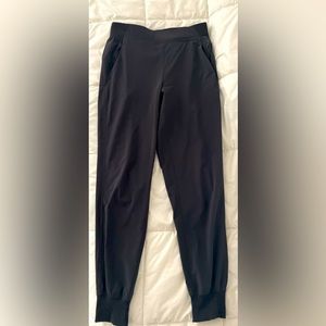 Lululemon relaxed joggers.  Dark charcoal color